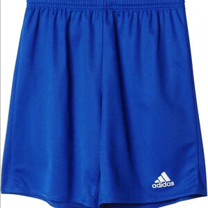 NWT new girls boys large blue adidas soccer athletic shorts aeroready unisex